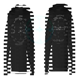 4本の矢、4方向、円、ネイティブアメリカン、インディアン。 長袖Tシャツ - Kawaiitshirt