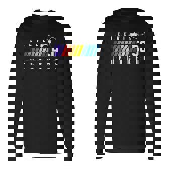 50歳の誕生日 ゲーマーボーイまたはゲーマーガール レベル50 アンロック 長袖Tシャツ - Kawaiitshirt