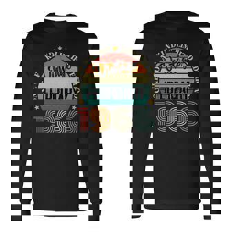 58歳 ヴィンテージ 1966年2月 58歳の誕生日 レトロ 長袖tシャツ 長袖Tシャツ - Kawaiitshirt