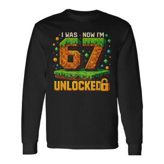 I Was 6 Now I’M 7 Unlocked Gamer Birthday Long Sleeve T-Shirt - Seseable