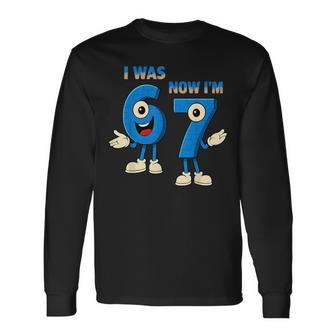 I Was 6 Now I'm 7Th Birthday 67 Italian Brainrot Long Sleeve T-Shirt - Thegiftio UK