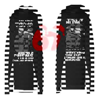 67 Christmas Family Christmas Pj Meme Christmas 67 Long Sleeve T-Shirt | Seseable CA