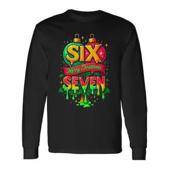 67 Christmas Ornament Meme Ice Drip Holiday Pajama 6 7 Long Sleeve T-Shirt - Monsterry