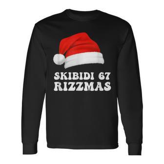 67 Christmas Rizz Skibidi Rizzmas Gen Z Slang Xmas 6 7 Long Sleeve T-Shirt - Thegiftio UK