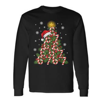 67 Christmas Tree Candy Cane Holiday Six Seven Meme Xmas Long Sleeve T-Shirt - Thegiftio UK