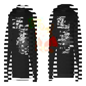 67 Meme Six Seven Christmas Corgi Dog Lover Long Sleeve T-Shirt | Mazezy