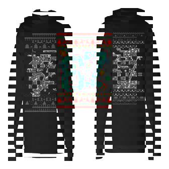 67 Six Seven Christmas Meme Hand 67 Couples Christmas Long Sleeve T-Shirt - Thegiftio