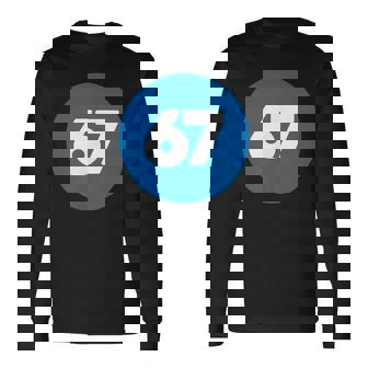 67 歳の誕生日番号 67 バルーン 67 歳の誕生日 長袖Tシャツ - Kawaiitshirt