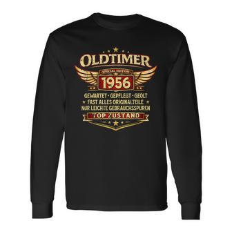 70 Geburtstag Geschenk Mann Oldtimer Jahrgang 1956 Lustiges Langarmshirts - Seseable