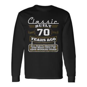 70 Year Old Vintage Classic 70Th Birthday Original Parts Long Sleeve T-Shirt - Thegiftio