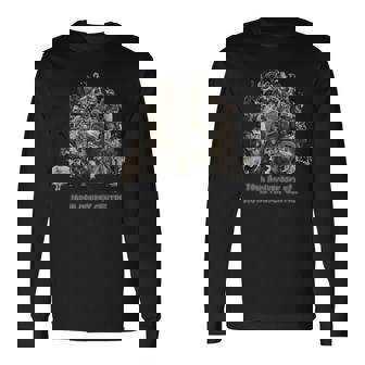 70周年だよ！70頭集合セピア 長袖tシャツ 長袖Tシャツ - Kawaiitshirt