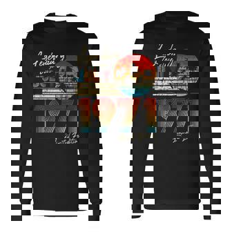 7月誕生日ギフト50年ヴィンテージ1971年生まれ。 長袖Tシャツ - Kawaiitshirt