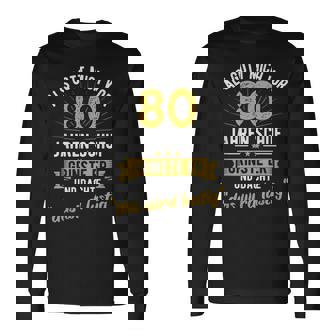 80 Geburtstag Als Gott Michor 80 Jahrenchuf Langarmshirts - Geschenkecke