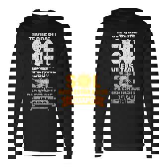 80Th Birthday For In Spanish Regalo Cumpleanos 80 Long Sleeve T-Shirt - Thegiftio