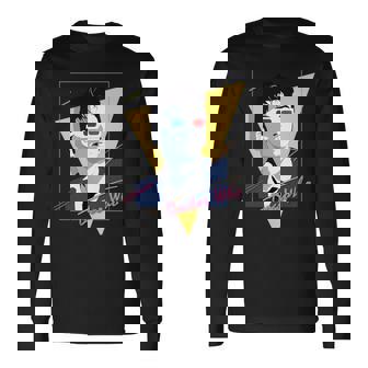 80年代テナントレトロタイムトラベラーsfファン。 長袖tシャツ 長袖Tシャツ - Kawaiitshirt