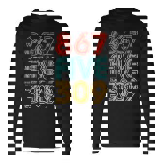 8675309 Retro Vintage 80'S 90'S Music Nostalgia Long Sleeve T-Shirt - Thegiftio