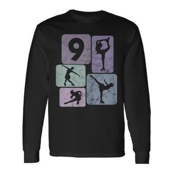9 Cumpleaños Patinaje Artístico 9 Años Patinaje Artístico Camiseta de manga larga - Regaloses