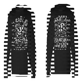 90歳のヴィンテージハッピー90歳の誕生日に神に祝福 長袖Tシャツ - Kawaiitshirt