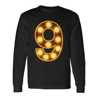 9周年記念 9回目 結婚9周年記念 長袖Tシャツ - Kawaiitshirt