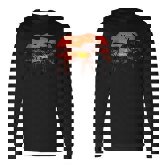 Africa Nature & Safari Savannah Landscape Elephant Tank Top Long Sleeve T-Shirt | Mazezy