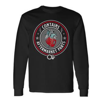 Aftermarket Parts Open Heart Surgery Survivor Bypass Surgery Long Sleeve T-Shirt | Mazezy