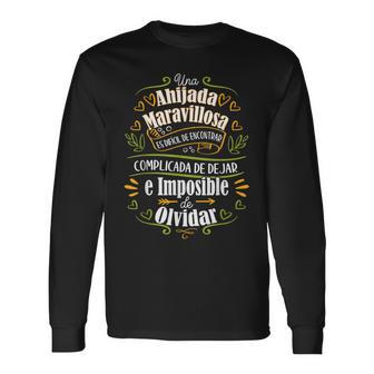 Ahijada Maravillosa Regalo Para Madrina Mi Ahijada Bautizo Camiseta de manga larga - Regaloses