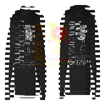 Alcohol Officialangria Taster Drinkangria 長袖Tシャツ - Kawaiitshirt