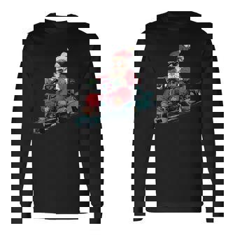 Amazing Racing Santa Claus For Go Kart Lovers Long Sleeve T-Shirt | Mazezy