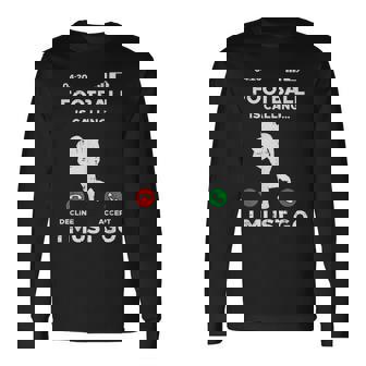 American Football Calling I Must Go ファニーコーチ メンズ レディース 長袖Tシャツ - Kawaiitshirt