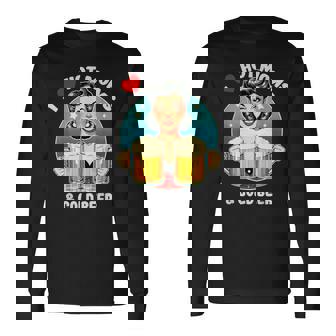 Amo Le Mamme Calde E La Birra Fredda Maglietta a maniche lunghe - Novitaregali