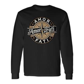 Amor Fati Philosophietoïcienne Amateur Du Destin T-shirt à manches longues - Cadeauxyz