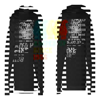 Amped Upince 1956 レトロ 誕生日 ギター 音楽 誕生年 長袖Tシャツ - Kawaiitshirt