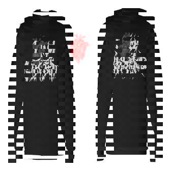 I Anatomical Heart My Girlfriend Death Metal Alternative Long Sleeve T-Shirt - Thegiftio