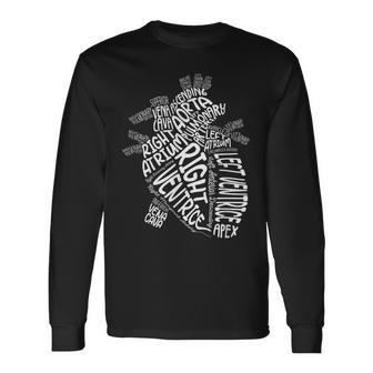 Anatomisches Herz Kardiologe Anatomie Kardiologie Herz Ärzte Langarmshirts - Geschenkecke