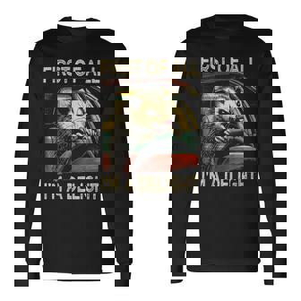 Angry Opossum Driving Quote First Of All I'm a Delight Long Sleeve T-Shirt | Mazezy