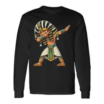 Antiguo Egipto Dabbing Boys Jeroglíficos Egipto Faraón Camiseta de manga larga - Regaloses