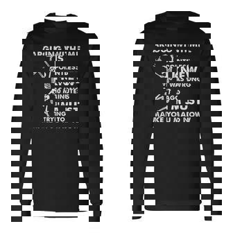 Arguing With Me Is Pointless I Knew I Was Wrong Skull Long Sleeve T-Shirt - Thegiftio