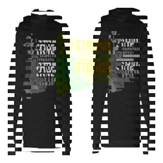 Army Engineer Strong Fundation Strong Nation Tank Top Long Sleeve T-Shirt | Mazezy