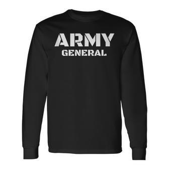 Army General German Armed Forces Tank Army Uniform Soldier Tank Top Long Sleeve T-Shirt | Mazezy