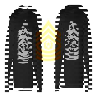 Army Sgt Command Sergeant Major E 9 Rank Insignia NCOs Tank Top Long Sleeve T-Shirt | Mazezy