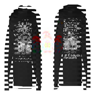 Art Teacher Gnome Everything Is Fine Christmas Tank Top Long Sleeve T-Shirt | Mazezy