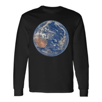 Artemis Ii Space Mission Moon Earth Day View From Artemis 2 Long Sleeve T-Shirt - Monsterry