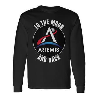 Artemis Space Program To The Moon And Back Commemorative Long Sleeve T-Shirt - Thegiftio UK