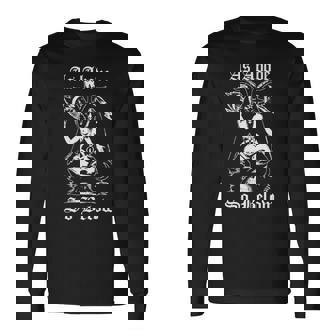 As Aboveo Below Baphomet ブラックマジックデビル 長袖tシャツ 長袖Tシャツ - Kawaiitshirt