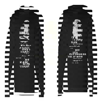 If Ask My Kid In Public If They Are High TID Mom Messy Bun Long Sleeve T-Shirt | Mazezy