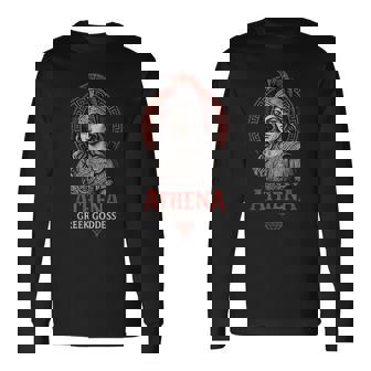 Athéna Grèce Antique Mythologie Déesse Grecque T-shirt à manches longues - Cadeauxyz