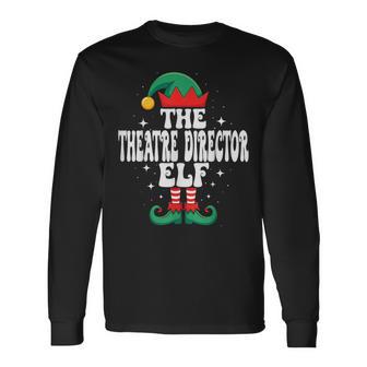 The Theatre Director Elf Christmas Matching Family Long Sleeve T-Shirt - Thegiftio UK