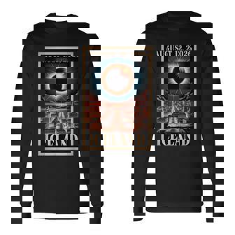 August 12 2026 Eclipse Reykjavik Iceland Group Matching Long Sleeve T-Shirt | Mazezy