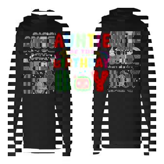 Auntie Of The Birthday Boy Melon Family Matching Long Sleeve T-Shirt | Seseable UK