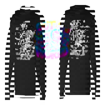 Aventure Kawaii Astronaute Licorne T-shirt à manches longues - Cadeauxyz